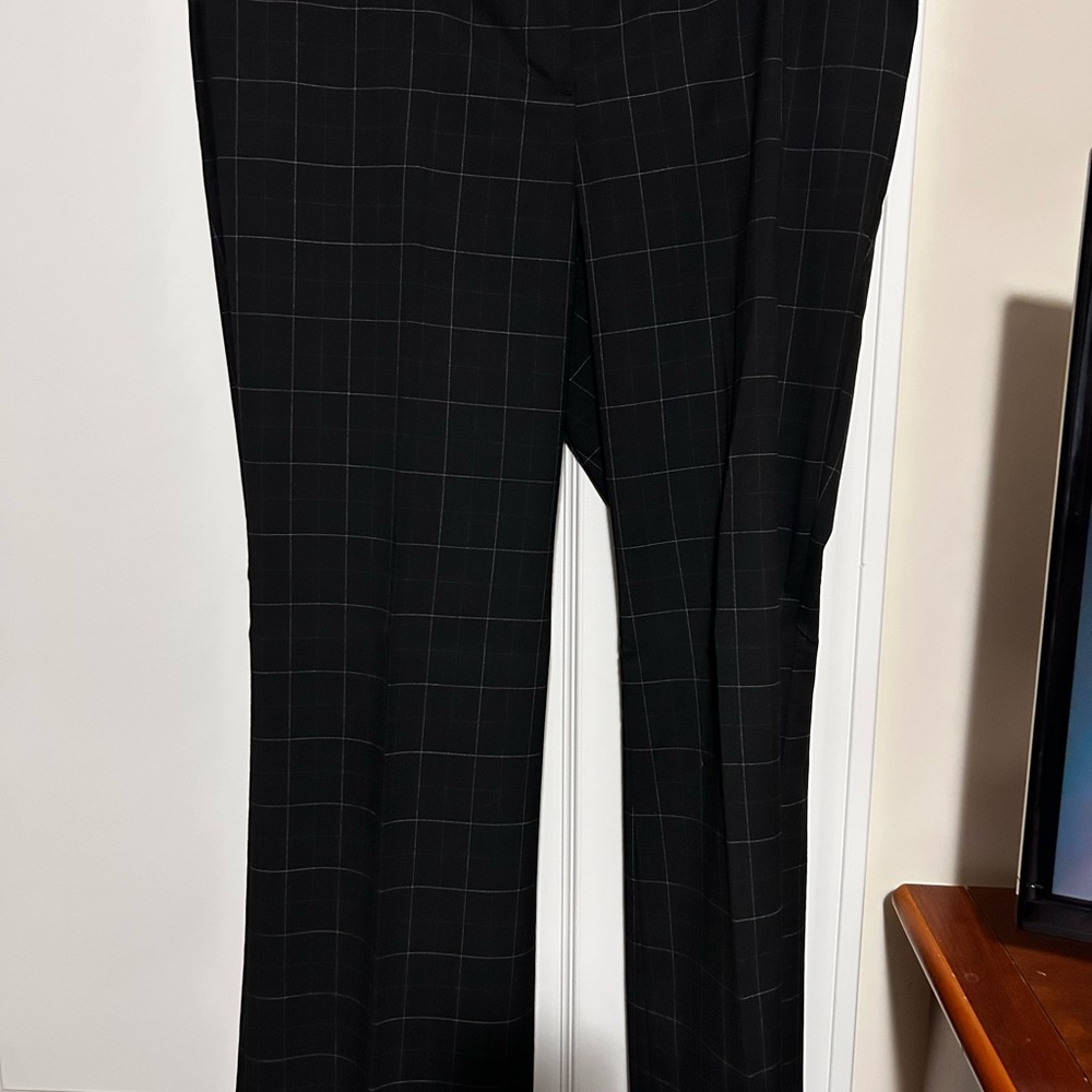 Black Plaid Ladies casual work wear